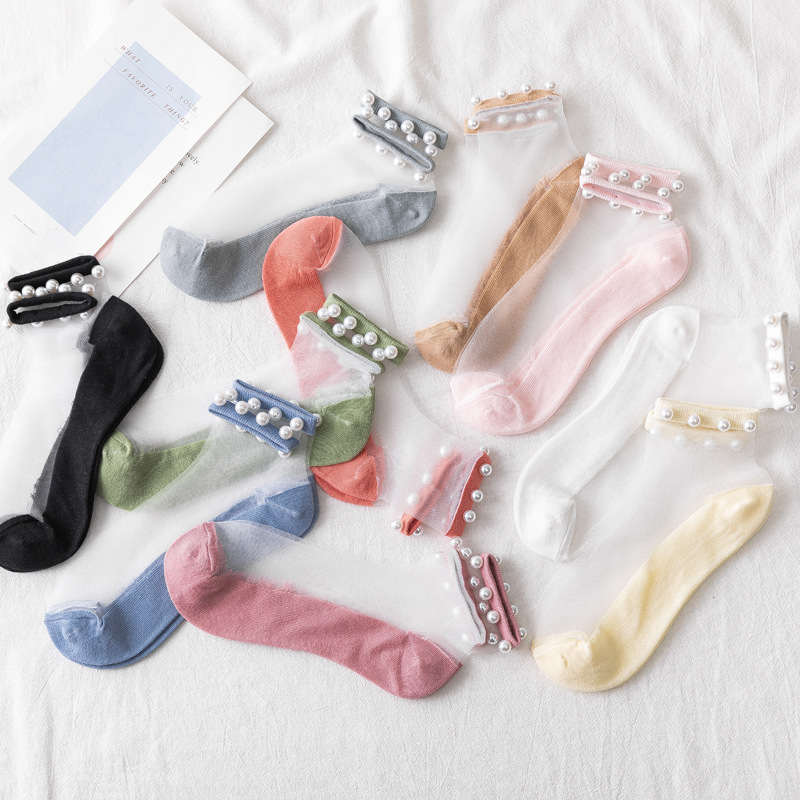Women Socks Spring New Fashion Ankle Female Breathable Thin Pearl Summer Socks Korean Style Invisible Funny Size 35-39, Black
Women Socks Spring New Fashion Ankle Female Breathable Thin Pearl Summer Socks Korean Style Invisible Funny Size 35-39, Black