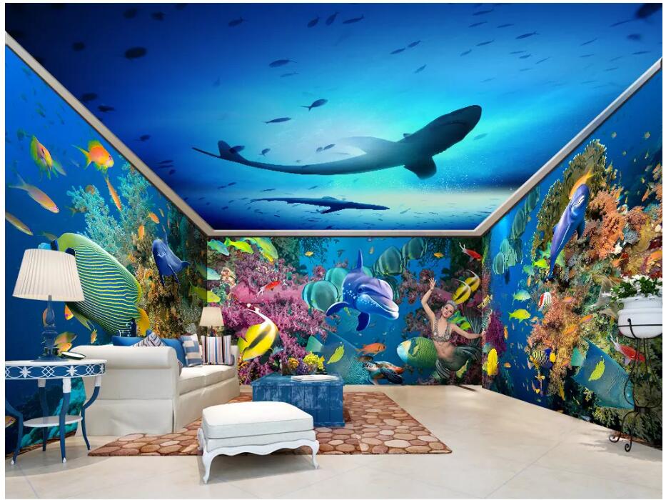 custom photo 3d wallpaper Underwater world mermaid dolphin Whole house background wall home decor 3d wall murals wallpaper for walls 3 d, Non-woven wallpaper
custom photo 3d wallpaper Underwater world mermaid dolphin Whole house background wall home decor 3d wall murals wallpaper for walls 3 d, Non-woven wallpaper