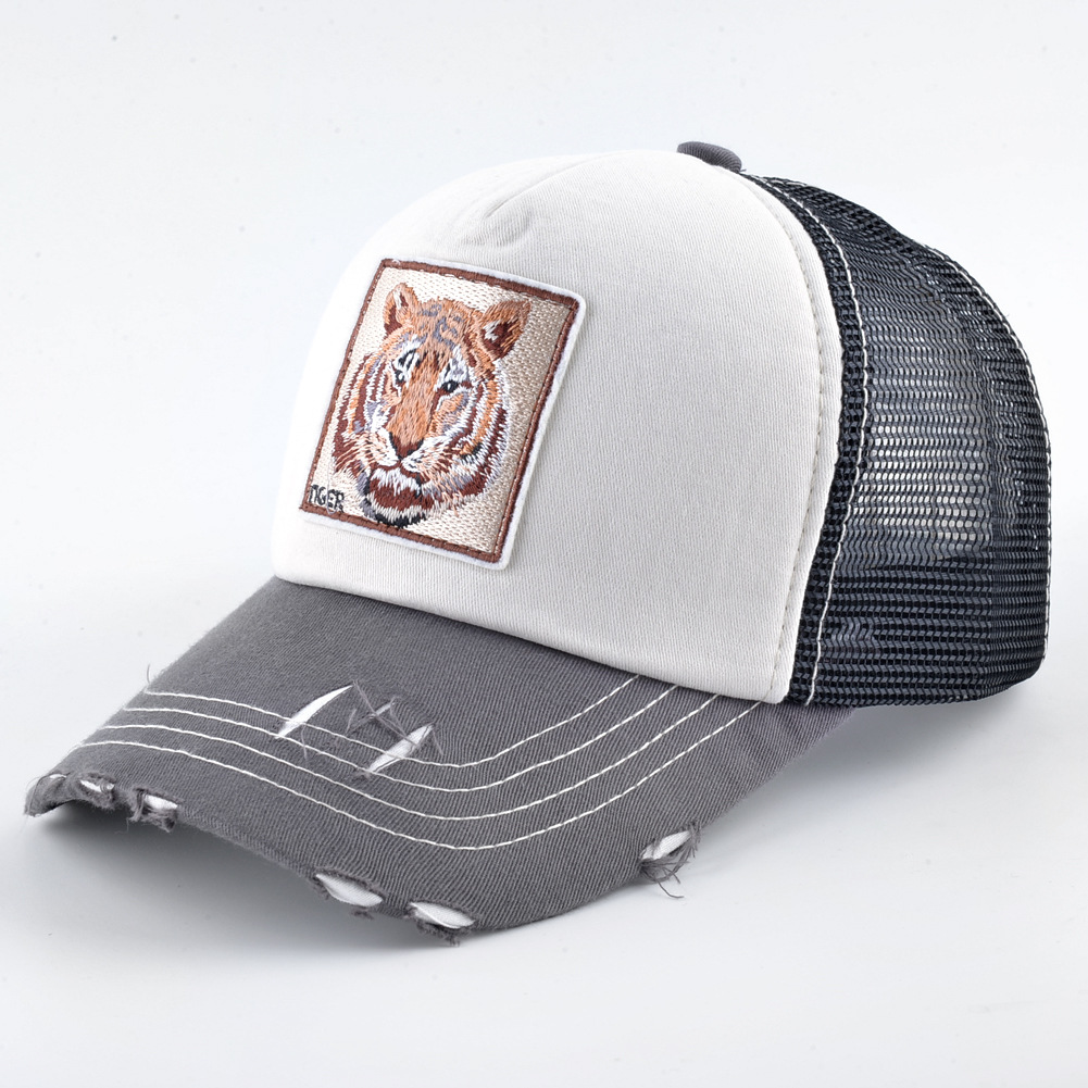 Fashion Embroidery Animal Baseball Caps Men Breathable Mesh Snapback Caps Unisex Sun Hat For Women bone Casquette Hip Hop cap