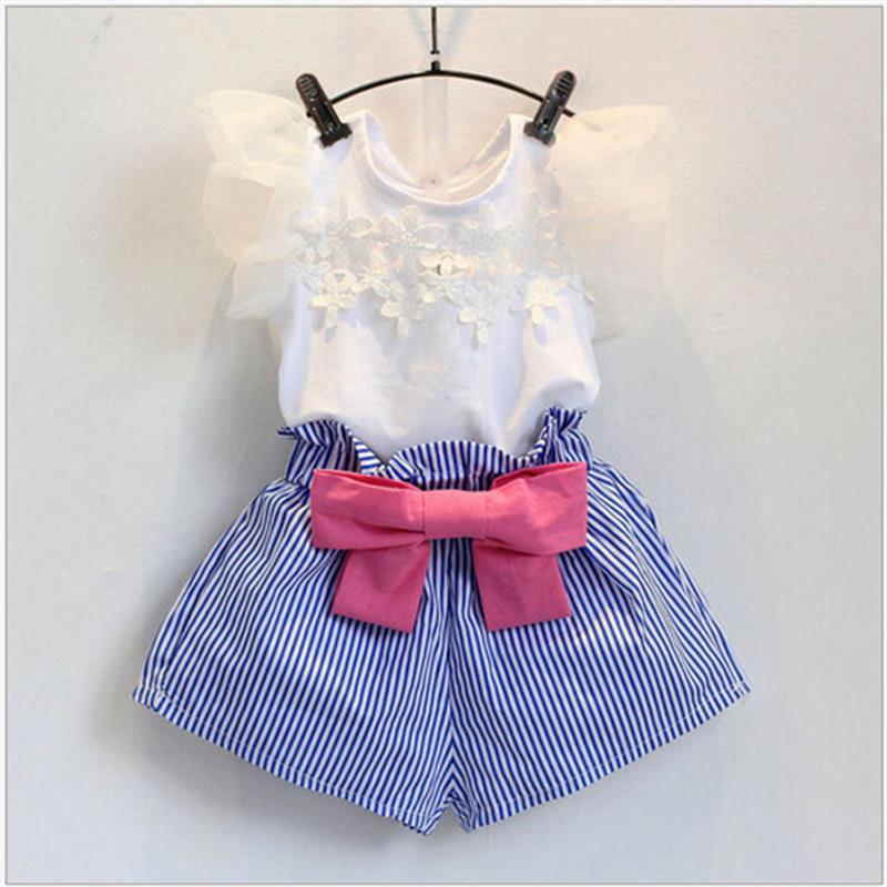 Children Clothes Summer Baby Girls Clothes Set Lace Tops +Pants Tracksuit Suit Kids For Toddler Girls Outfits 2-8 Year, White
Children Clothes Summer Baby Girls Clothes Set Lace Tops +Pants Tracksuit Suit Kids For Toddler Girls Outfits 2-8 Year, White