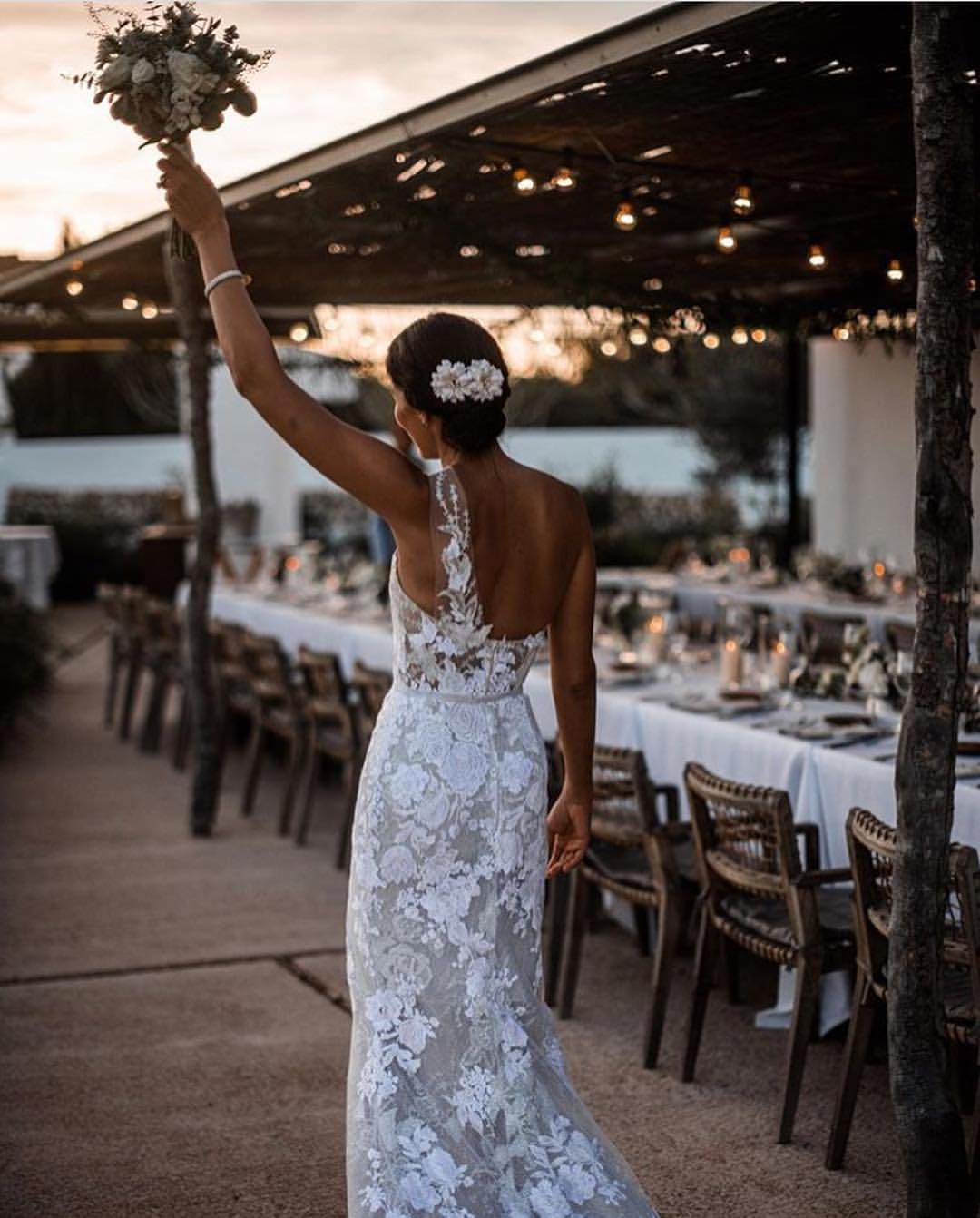 vintage mermaid wedding dresses one shoulder backless lace bridal gowns sweep train country wedding dress custom