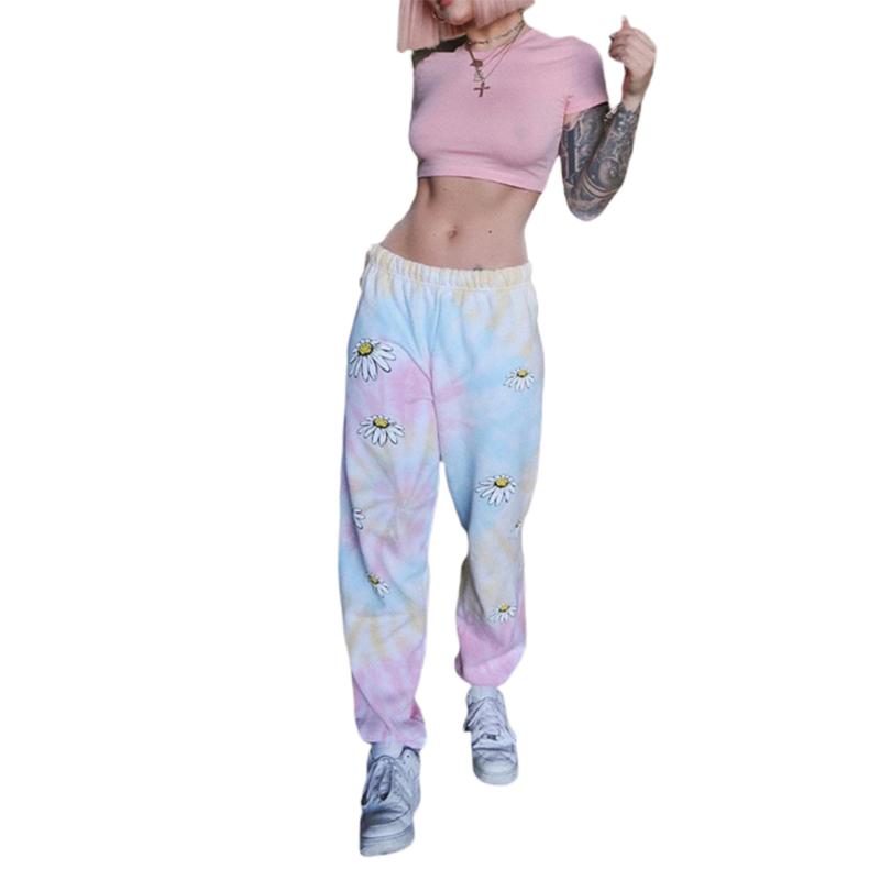 Women Summer Hip Hop Dance Rainbow Daisy Drawing Loose High Waist Casual Sweatpants, As pic
Women Summer Hip Hop Dance Rainbow Daisy Drawing Loose High Waist Casual Sweatpants, As pic