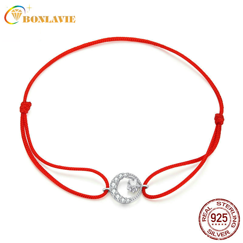 Other Bracelets BONLAVIE Red Rope S925 Sterling Silver Bracelet Fashion Items Gift Wholesale Beautiful Accessory Women Jewelry 
Other Bracelets BONLAVIE Red Rope S925 Sterling Silver Bracelet Fashion Items Gift Wholesale Beautiful Accessory Women Jewelry