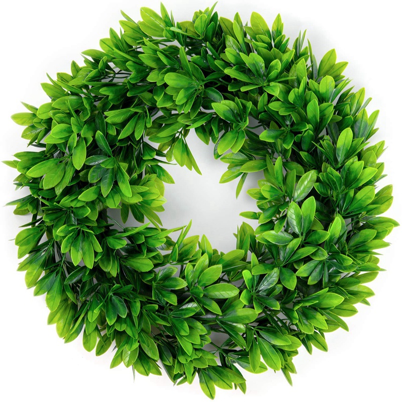 Artificial Green Leaves Wreath,Artificial Boxwood Wreath Leaf Wreath For Front Door Wall Window Party Decor,Indoor/Outdoor Use
Artificial Green Leaves Wreath,Artificial Boxwood Wreath Leaf Wreath For Front Door Wall Window Party Decor,Indoor/Outdoor Use
