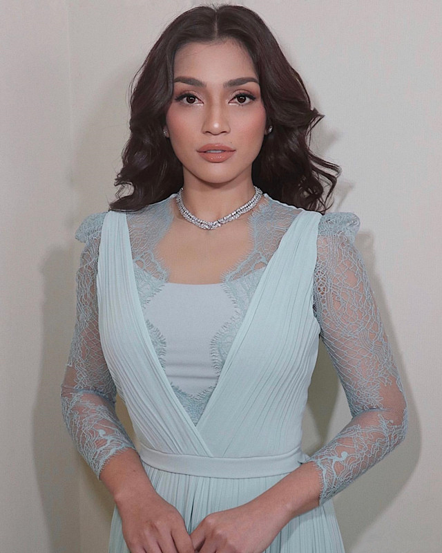 Aso Ebi Arabic Lace Evening Formal Dresses 2020 Sky Blue Long Sleeve Chiffon Elegant Prom Guest Party Gown vestido de novia