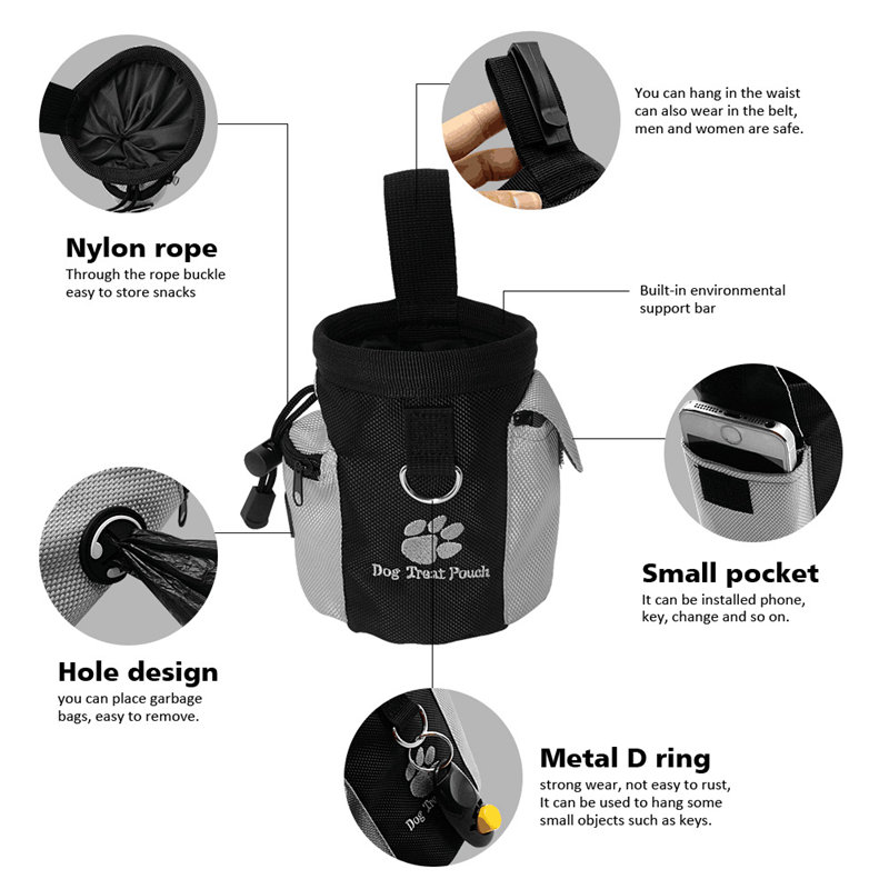 Outdoor Dogs Bag Useful Training Pockets Treat Dog Carriers Pouch Pet Supplies Bolsa Exteriores Con Cebo Para Perros Snack Bait Honden Buitenzakje Who