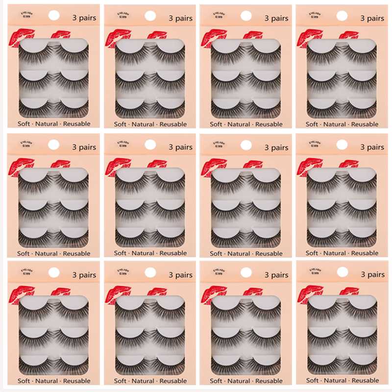 AY 2020 New 3 Pairs 3D Soft Mink Hair False Eyelashes Handmade For Women Long Lashes Nature Eye Makeup Tools Faux Eye Lashes
AY 2020 New 3 Pairs 3D Soft Mink Hair False Eyelashes Handmade For Women Long Lashes Nature Eye Makeup Tools Faux Eye Lashes