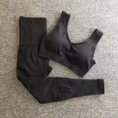Yoga Set Seamless Yoga Set Women Gym Clothing Sportswear Leggings Padded One Shoulder Sports Bra 2 PCS, Black bra
Yoga Set Seamless Yoga Set Women Gym Clothing Sportswear Leggings Padded One Shoulder Sports Bra 2 PCS, Black bra