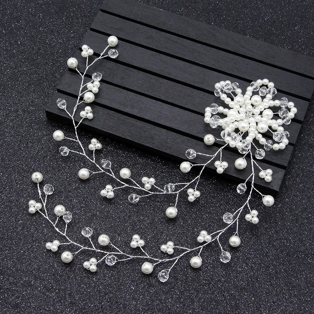 Bride Wedding Photographic Studio Photography Manual Pearl Flower Rhinestone Crystal Accessories Soft Chain Hair Band Hair Hoop Headwear
Bride Wedding Photographic Studio Photography Manual Pearl Flower Rhinestone Crystal Accessories Soft Chain Hair Band Hair Hoop Headwear