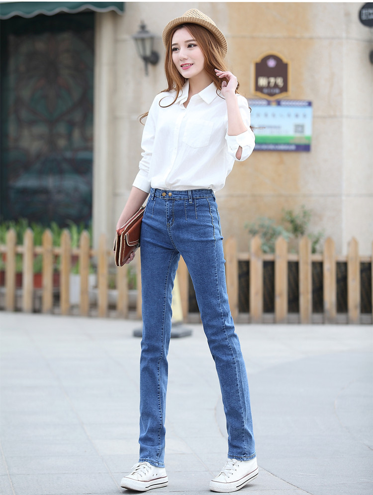 Deep Blue The New Light Of Tall Waist Straight Jeans Female Han Edition Show Thin Straight Leg Big Yards Fat Mm Shells
Deep Blue The New Light Of Tall Waist Straight Jeans Female Han Edition Show Thin Straight Leg Big Yards Fat Mm Shells