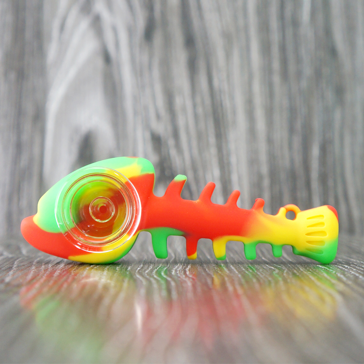 Fish Bone shape silicone hand pipes water bongs oil rig kit dab rig smoking fishbone bubbler tobacco herb pipes glass bowl
Fish Bone shape silicone hand pipes water bongs oil rig kit dab rig smoking fishbone bubbler tobacco herb pipes glass bowl