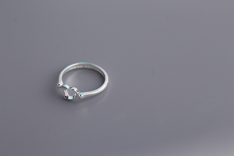Wholesale-High quality 925 sterling silver ring for women heart shape rings wedding party accessories