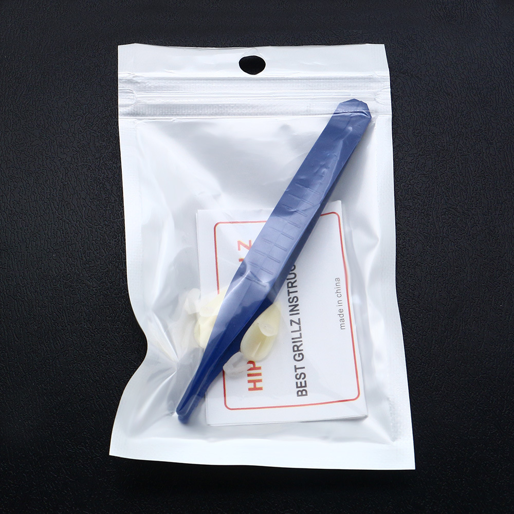 4 Sizes Vampire White Grillz Zombies Teeth Fang Dental Grills Cosplay Tooth Cap Mouth Resin Fake Teeth Braces Valentine Day Body Jewelry Halloween Cos