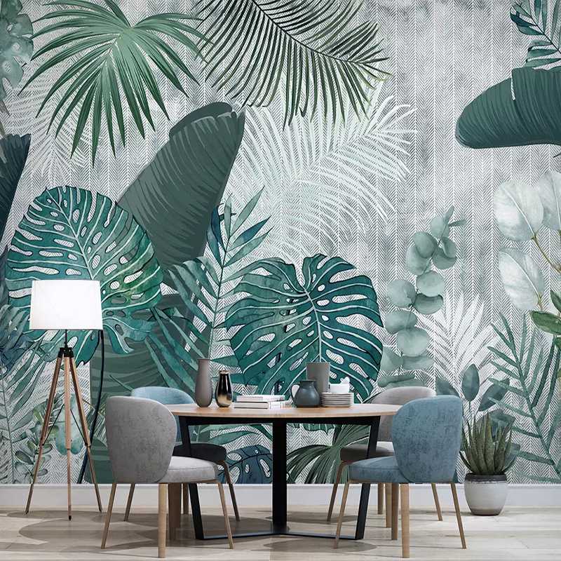 Drop Shipping Custom Wall Mural Papel De Parede Nordic Tropical Plants Leaf Murals Modern Pastoral Waterproof Canvas Wallpaper, As pic
Drop Shipping Custom Wall Mural Papel De Parede Nordic Tropical Plants Leaf Murals Modern Pastoral Waterproof Canvas Wallpaper, As pic