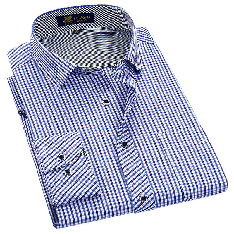 Classic style Plaid shirt for male silk and cotton fabric long sleeve slim fit non-iron causal men' shirts, 5601xg
Classic style Plaid shirt for male silk and cotton fabric long sleeve slim fit non-iron causal men' shirts, 5601xg
