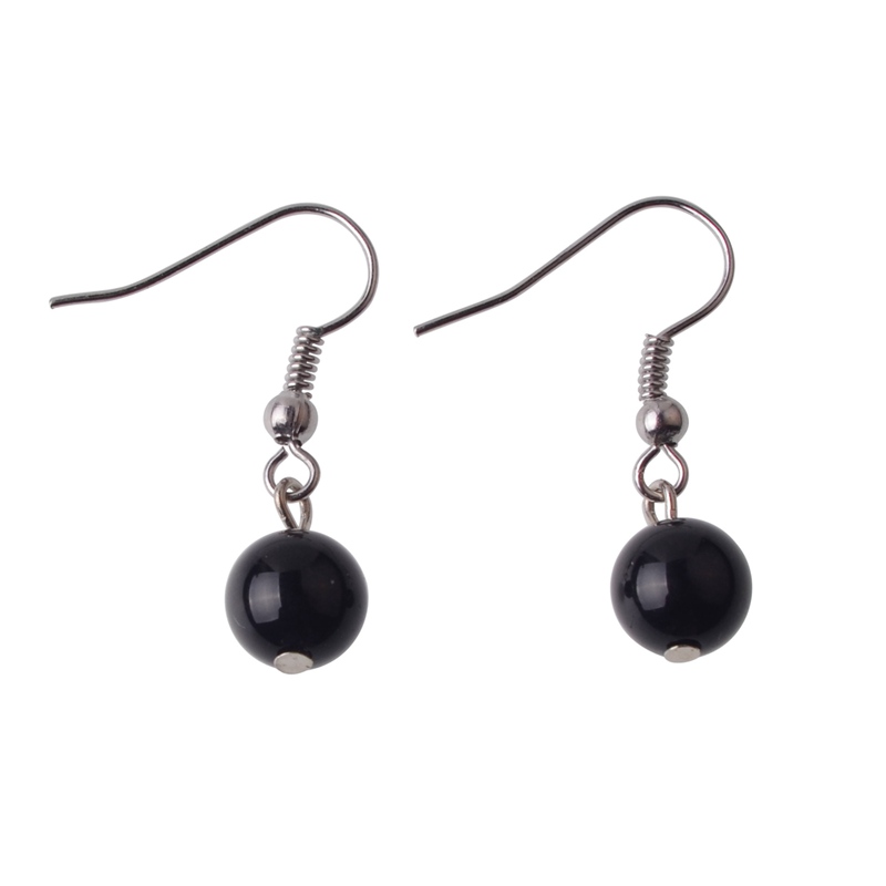 Bead Earrings Stone Pendant Female Fashion Charm Hook Pierced Ear Drops Accessories