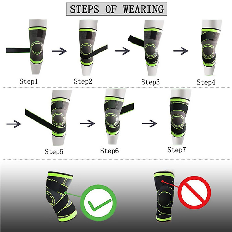 Sports Knee Pads Professional Pressure Stabilized Knee Protector kneecap supporter Knee Pad For Basketball Tennis Cycling Running