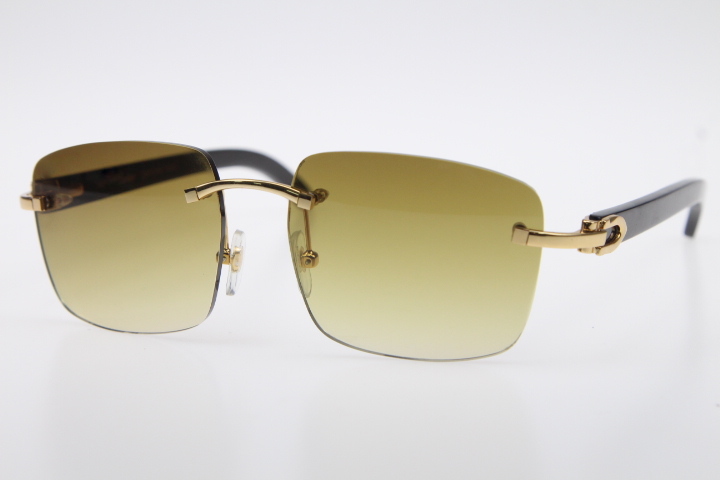 Hot New Rimless T8300816 Black Buffalo Horn Men Sunglasses Unisex Sunglasses Brown Lens fashion brand glasses special lenses for
Hot New Rimless T8300816 Black Buffalo Horn Men Sunglasses Unisex Sunglasses Brown Lens fashion brand glasses special lenses for