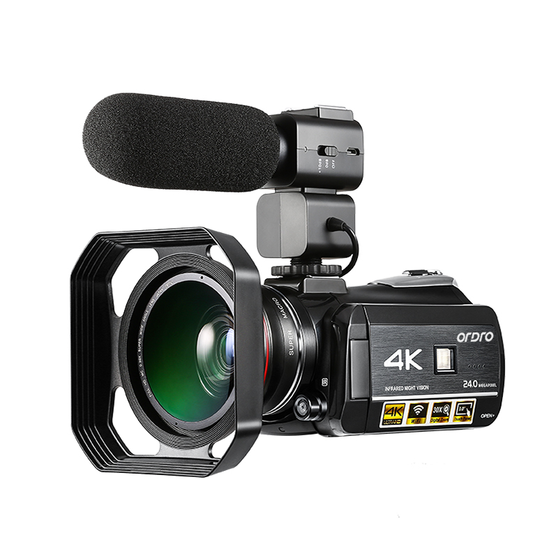 Ordro 4k WIFI Digital VideoCamera 3.0&#039;&#039; Touch Display WIFI Night Vision Digital Video Camcorder Camara De Video Profesional 3 2 от DHgate WW