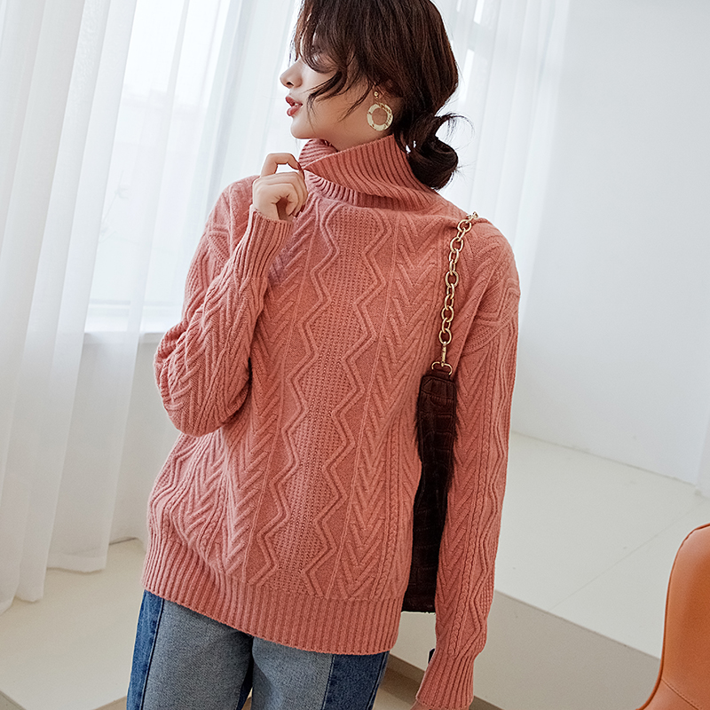 LHZSYY 2020Autumn Winter New Women' High-Neck Pure Wool Sweater Fashion Large Size Knitted Base Shirt Loose Warm Cashmere Blouse, Beige
LHZSYY 2020Autumn Winter New Women' High-Neck Pure Wool Sweater Fashion Large Size Knitted Base Shirt Loose Warm Cashmere Blouse, Beige