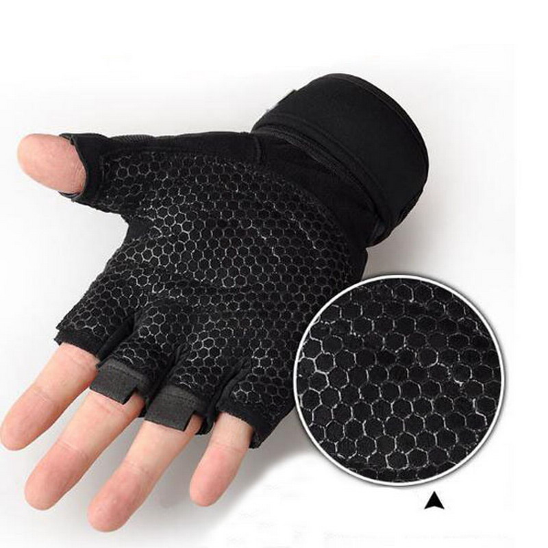 M-XL Gym Gloves Heavyweight Sports Exercise Weight Lifting Gloves Body Building Training Sport Fitness