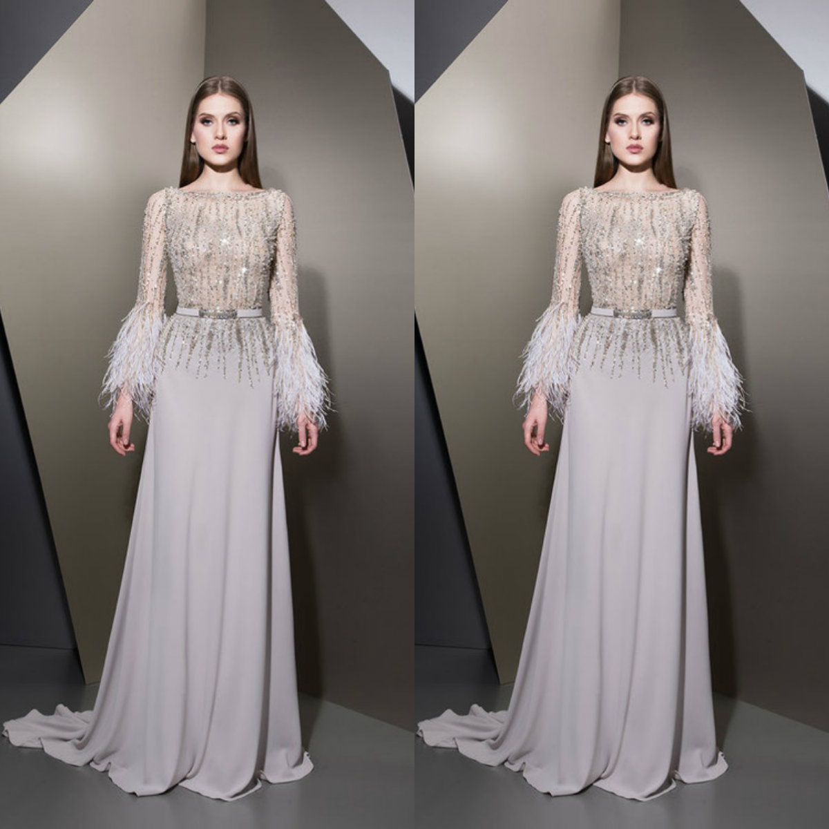 Ziad Nakad 2019 Prom Dresses Lace Beads Crystal Long Sleeve Feather Evening Gowns Sweep Train A Line Formal Special Occasion Dresses, For a handbag
Ziad Nakad 2019 Prom Dresses Lace Beads Crystal Long Sleeve Feather Evening Gowns Sweep Train A Line Formal Special Occasion Dresses, For a handbag