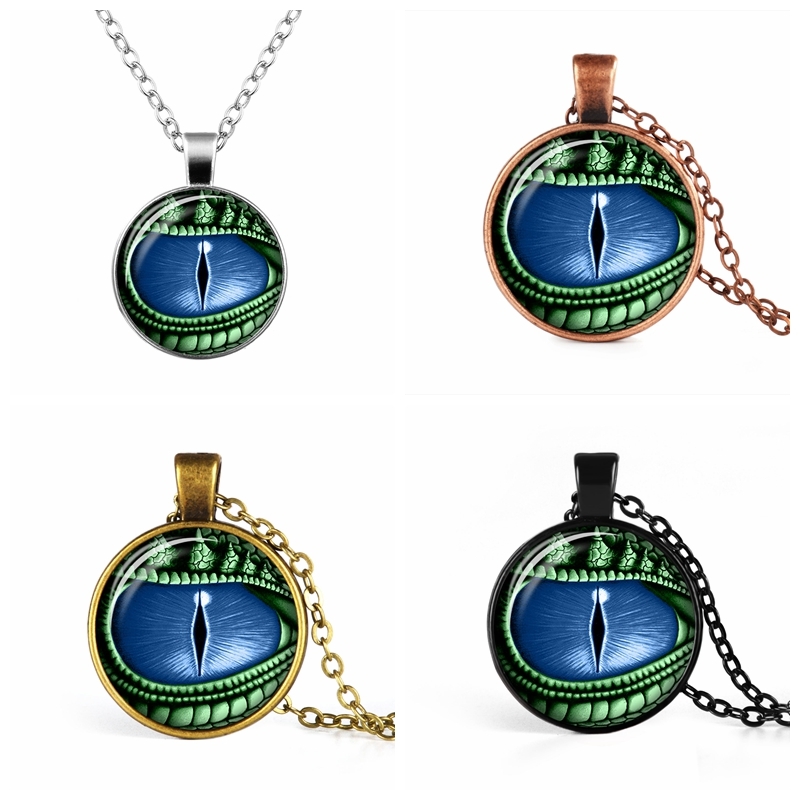 New Trendy Dragon Eye Pendant Personality Eyes Jewelry Glass Cabochon Pendent Necklaces For Men Link Chains
New Trendy Dragon Eye Pendant Personality Eyes Jewelry Glass Cabochon Pendent Necklaces For Men Link Chains