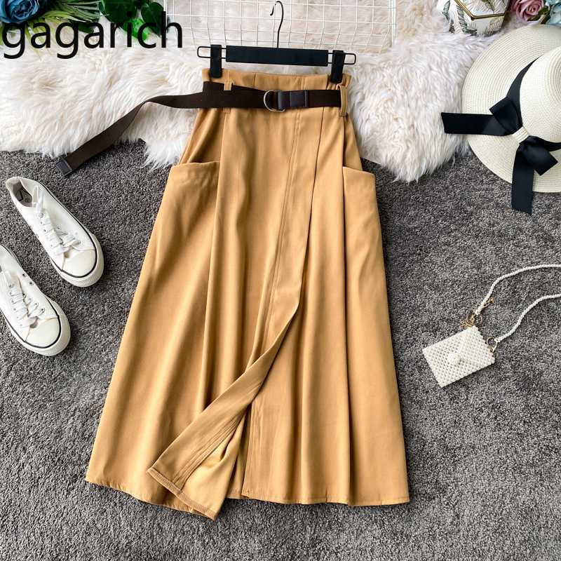 Gagarich Ladies High Waist Slim A Line Skirts Femme Chic Belt Irregular Midi Long Skirt Spring Summer Pockets Solid Jupe Chic, Blue
Gagarich Ladies High Waist Slim A Line Skirts Femme Chic Belt Irregular Midi Long Skirt Spring Summer Pockets Solid Jupe Chic, Blue