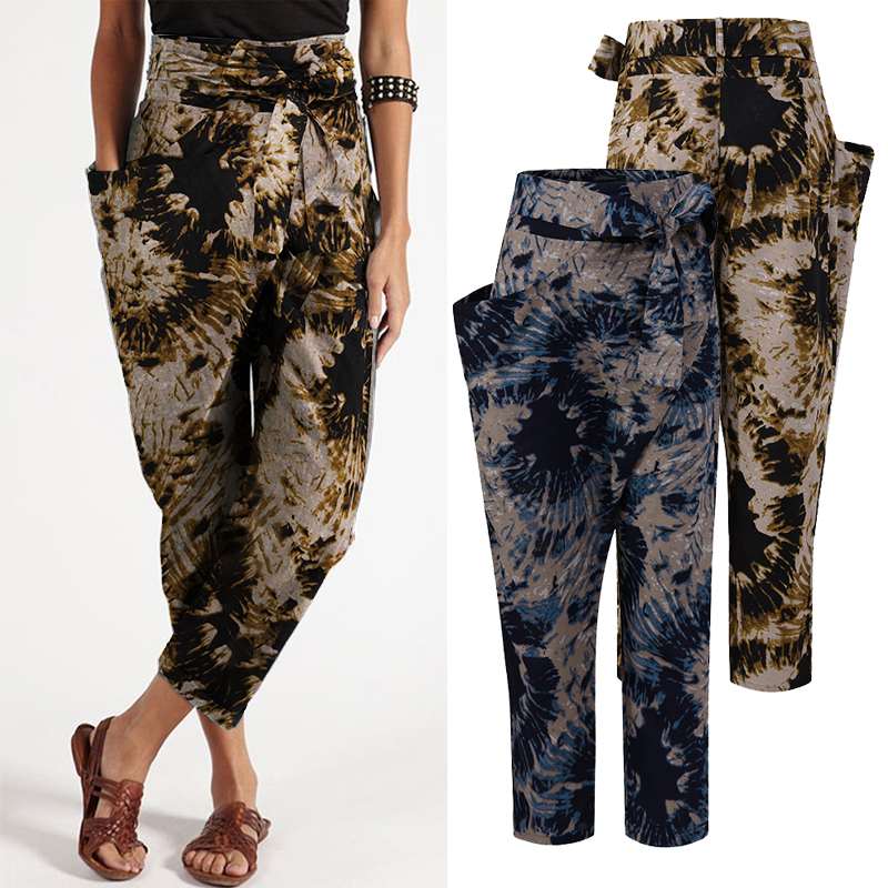 ZANZEA 2020 Elegant Print Harem Pants Women' Trousers Casual Pantalon Palazzo Belted Zipper Female Irregular Turnip Plus Size, Blue
ZANZEA 2020 Elegant Print Harem Pants Women' Trousers Casual Pantalon Palazzo Belted Zipper Female Irregular Turnip Plus Size, Blue
