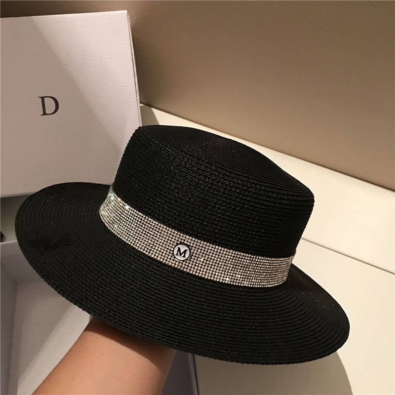 Shining Crystal Wide Brim Hat Women Exquisite Letter Hats Fashion Travel Gift Hats Spring Summer Outdoor Beach Hat, Black
Shining Crystal Wide Brim Hat Women Exquisite Letter Hats Fashion Travel Gift Hats Spring Summer Outdoor Beach Hat, Black
