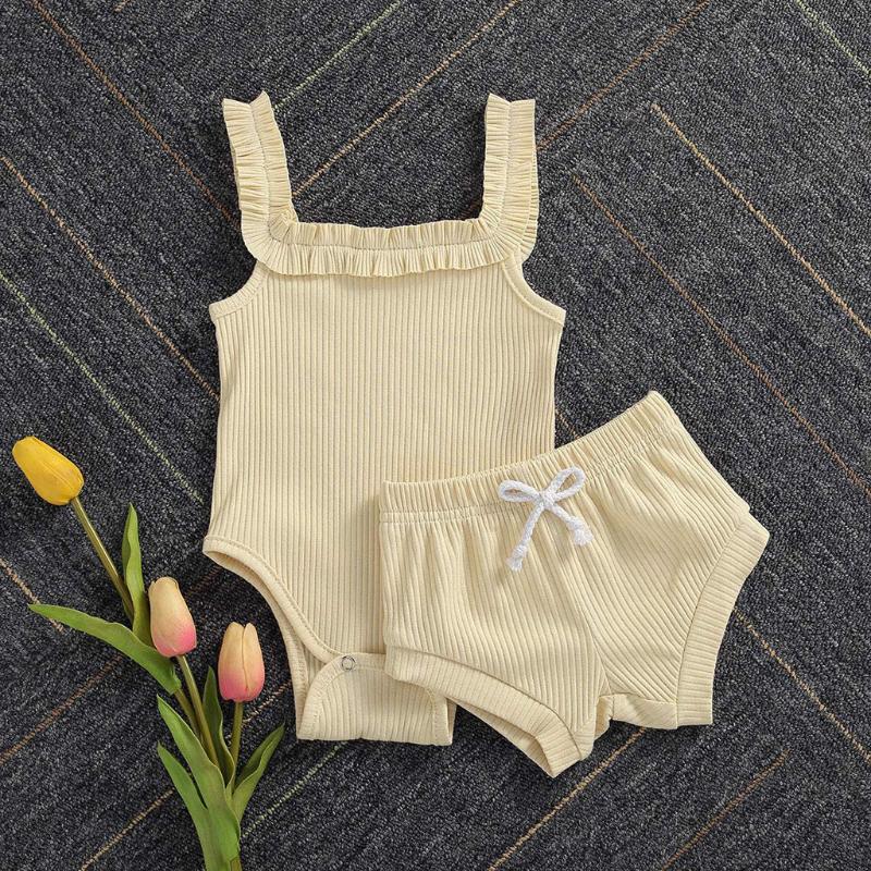 2020 Baby Boys Girls Summer Clothes Pure Color Knitted Button Rompers Tops Shorts Pants 2pcs Toddler Infant Baby Clothing Outfit, Beige
2020 Baby Boys Girls Summer Clothes Pure Color Knitted Button Rompers Tops Shorts Pants 2pcs Toddler Infant Baby Clothing Outfit, Beige