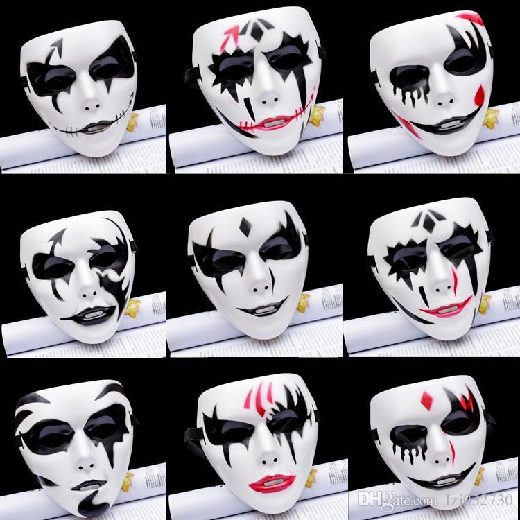 

Hip-hop Halloween Masks For Ghost-step Dances, Horrible Faces Clowns, Adult Hand-painted Masks, Gods Of Death A235
