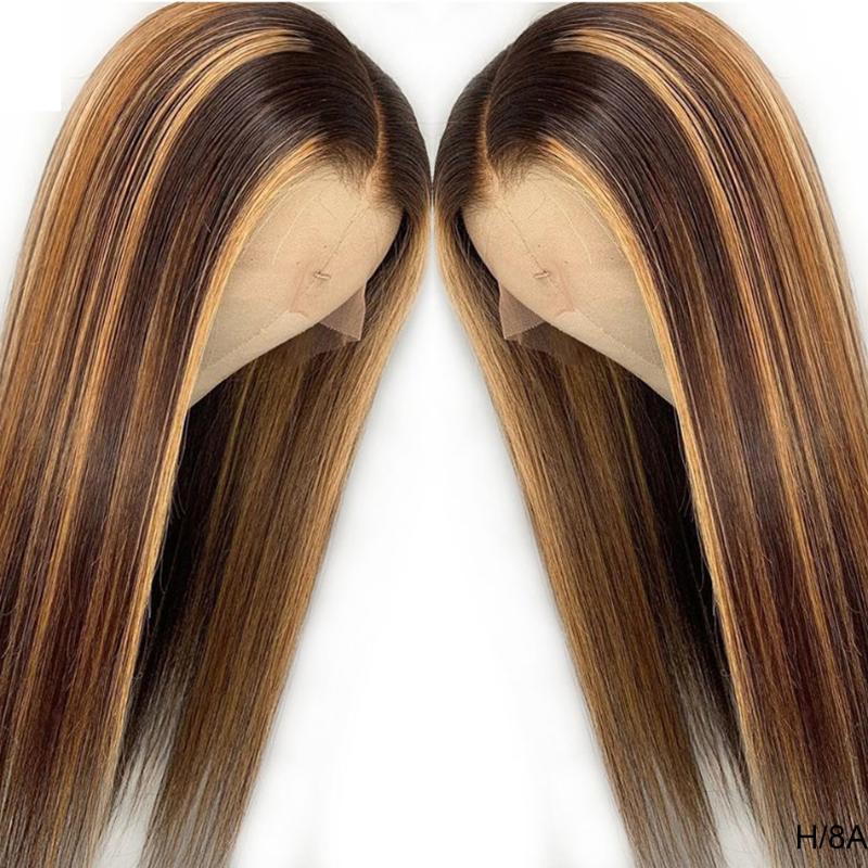 Brown 13X4 Lace Front Wig Straight Honey Blonde Brazilian Remy Highlight Ombre Lace Front Human Hair Wigs 150% Modern Show Hair, As pic
Brown 13X4 Lace Front Wig Straight Honey Blonde Brazilian Remy Highlight Ombre Lace Front Human Hair Wigs 150% Modern Show Hair, As pic