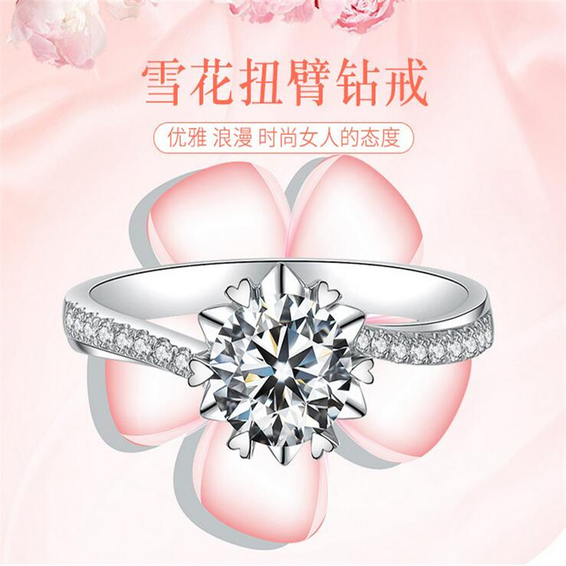 Size 4-10 Luxury Jewelry Real 925 Sterling Silver Round Cut White Topaz CZ Diamond Gemstones Party Women Wedding Engagement Band Ring Gift