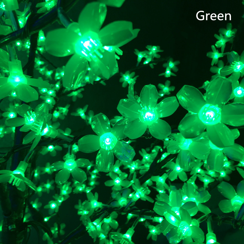 

1.8M LED Crystal Cherry Blossom Tree Lights Christmas New year Luminaria Decorative Tree Lamp Landscape Outdoor Lighting