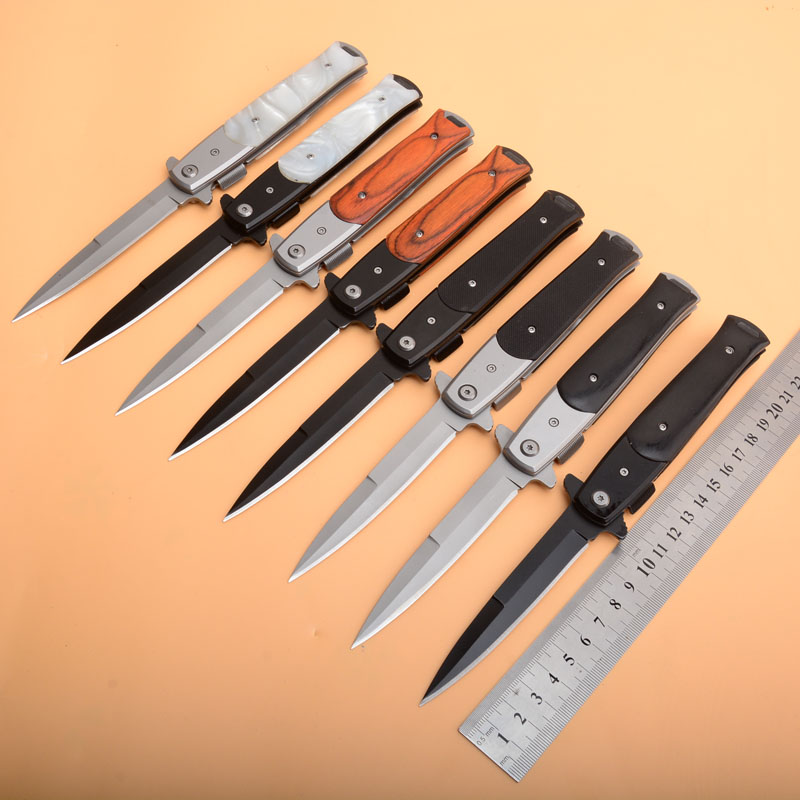 Assisted Fast Open Flipper Folding Knife 440C Black/Titanium Coated Blade EDC Pocket Gift Knives
Assisted Fast Open Flipper Folding Knife 440C Black/Titanium Coated Blade EDC Pocket Gift Knives