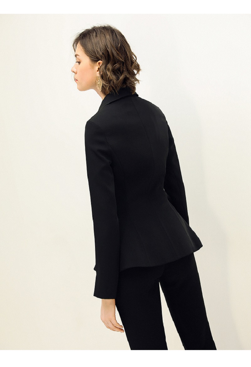 Black Slim Fit Mother of the Bride Dresses 2 Pieces Long Sleeve Formal Outfit For Weddings Tuxedos Suits (Jacket+Pants)