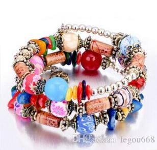 2020 new European and American retro folk style multiplayer bracelet, handmade beaded colored stone bracelet L640
2020 new European and American retro folk style multiplayer bracelet, handmade beaded colored stone bracelet L640