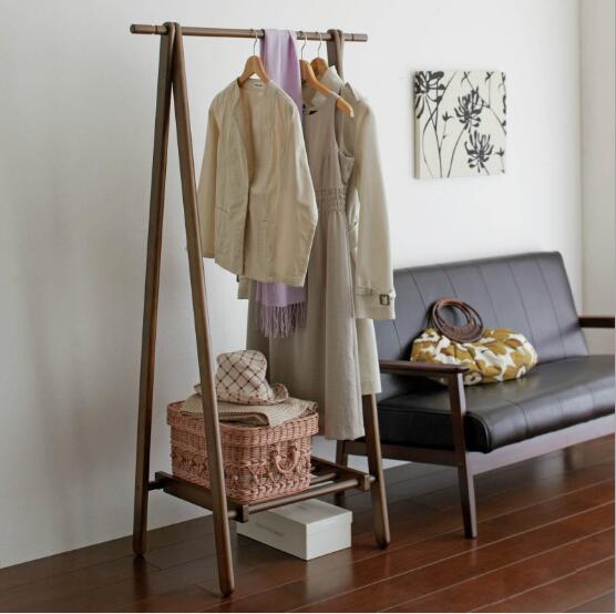 Solid wood floor hanger Bedroom Furniture 16 style to choose Simple Cloth Hat Hangers Wooden rack