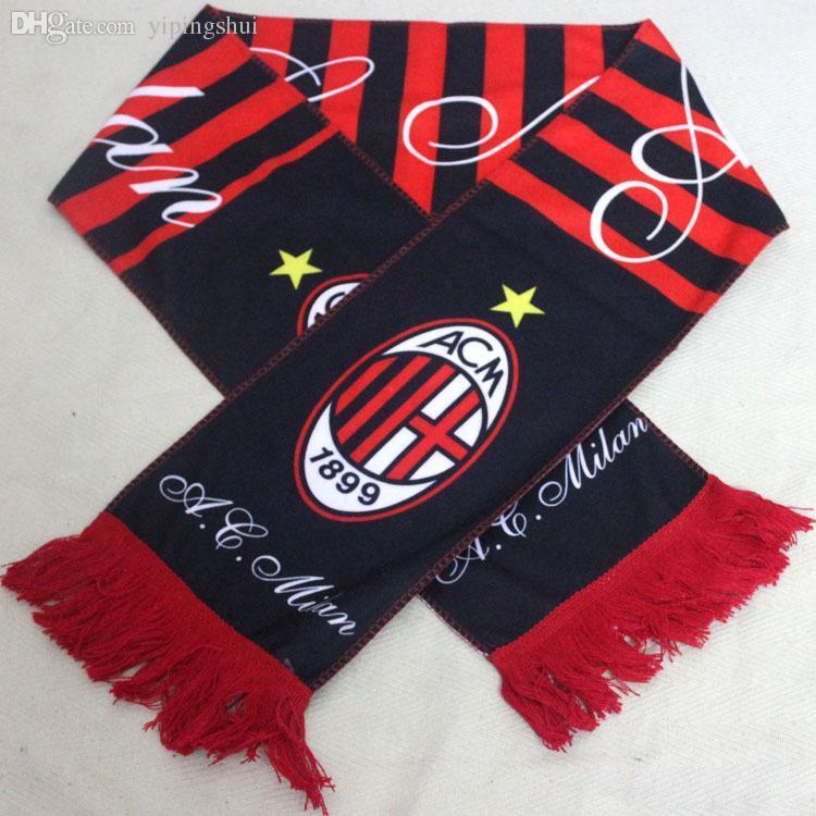 Wholesale-New Style AC Milan Scarf Sport Badge Red-Black AC Milan Neckerchief Soccer Club Scarves Free Shipping, Blue;gray
Wholesale-New Style AC Milan Scarf Sport Badge Red-Black AC Milan Neckerchief Soccer Club Scarves Free Shipping, Blue;gray