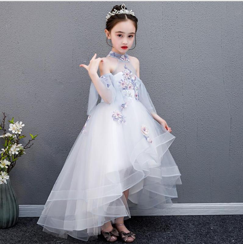 Appliques Lace Flower Girl Dresses for Wedding Party Princess Birthday Pageant Long Gown Kids Girls First Communion Costume, Sky blue
Appliques Lace Flower Girl Dresses for Wedding Party Princess Birthday Pageant Long Gown Kids Girls First Communion Costume, Sky blue