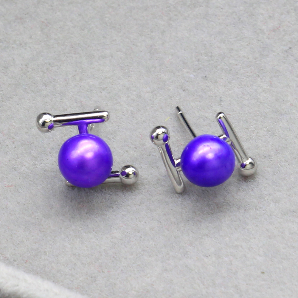 925 silver freshwater pearl earrings sterling silver earrings holder with freshwater dyed pearls DIY ladies fashion pearl gifts
925 silver freshwater pearl earrings sterling silver earrings holder with freshwater dyed pearls DIY ladies fashion pearl gifts