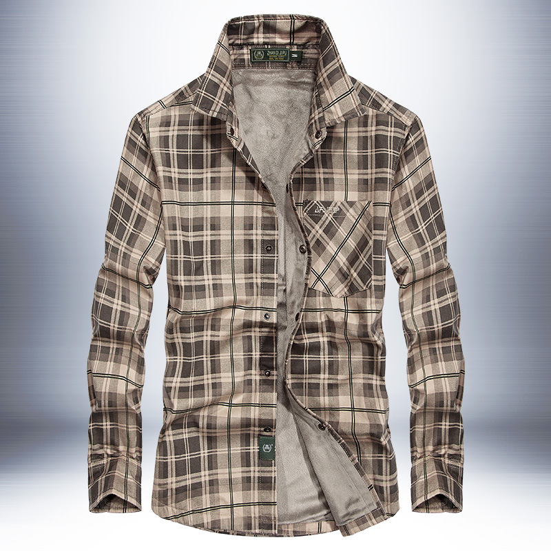 Men's Dress Shirts Mens Thickened Velvet Warm Plaid Shirt Fashion Business Casual Loose Length-sleeved Large Size M-3XL
Men's Dress Shirts Mens Thickened Velvet Warm Plaid Shirt Fashion Business Casual Loose Length-sleeved Large Size M-3XL