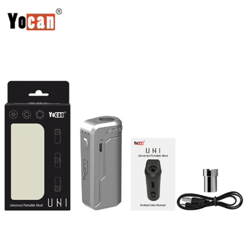 Authentic Yocan UNI Box Mod Preheat VV Voltage Adjustable Vape Pen With 650mAh Battery For All 510 Thread Adapter Oil Cartridge
Authentic Yocan UNI Box Mod Preheat VV Voltage Adjustable Vape Pen With 650mAh Battery For All 510 Thread Adapter Oil Cartridge