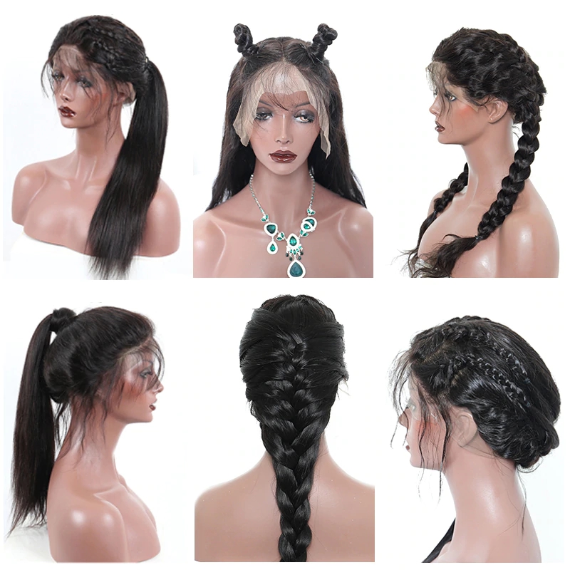 360 Lace Wig Pre Plucked With Baby Hair Remy Lace Front Human Hair Wigs Brazilian Straight Bodywave For Black Women With Free Shipping