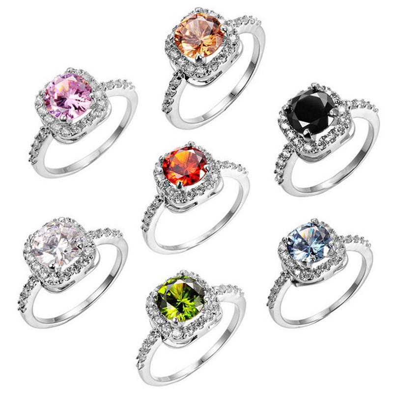 Size 5-10 Fashion Jewelry 925 Sterling Silver Round Cut Multi Gemstones Topaz CZ Diamond Party Women Wedding Engagement Band Ring Gift
Size 5-10 Fashion Jewelry 925 Sterling Silver Round Cut Multi Gemstones Topaz CZ Diamond Party Women Wedding Engagement Band Ring Gift
