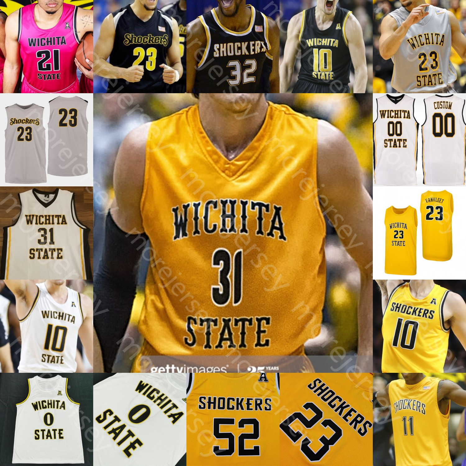 Custom Wichita State Basketball Jersey NCAA College Dexter Dennis Erik Stevenson Trey Wade Grant Sherfield Tyson Etienne Burton Morris Udeze, White ii
Custom Wichita State Basketball Jersey NCAA College Dexter Dennis Erik Stevenson Trey Wade Grant Sherfield Tyson Etienne Burton Morris Udeze, White ii