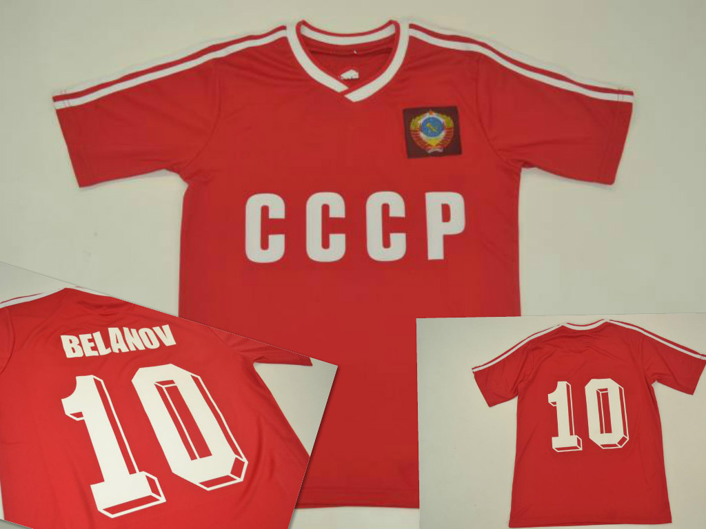 1986-87 USSR home red Shirt CCCP Soviet Union retro jerseys rugby jerseys Igor Belanov vantage classic shirt
1986-87 USSR home red Shirt CCCP Soviet Union retro jerseys rugby jerseys Igor Belanov vantage classic shirt