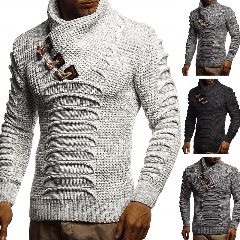 ZOGAA Men' Sweater Knitted Shawl Turtleneck Sweater Pullover Winter Long Sleeve Hip Hop Streetwear Pullover Slim Man, Black
ZOGAA Men' Sweater Knitted Shawl Turtleneck Sweater Pullover Winter Long Sleeve Hip Hop Streetwear Pullover Slim Man, Black