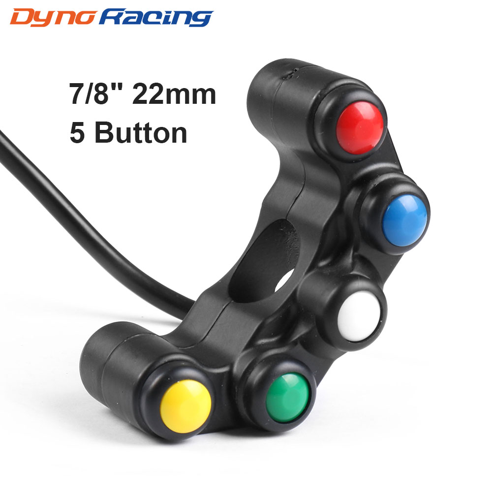 Universal 5 button Array Motorcycle Switches Race Bikes Motorcross 22mm Handlebar Switches Assembly Handle bar switch
Universal 5 button Array Motorcycle Switches Race Bikes Motorcross 22mm Handlebar Switches Assembly Handle bar switch